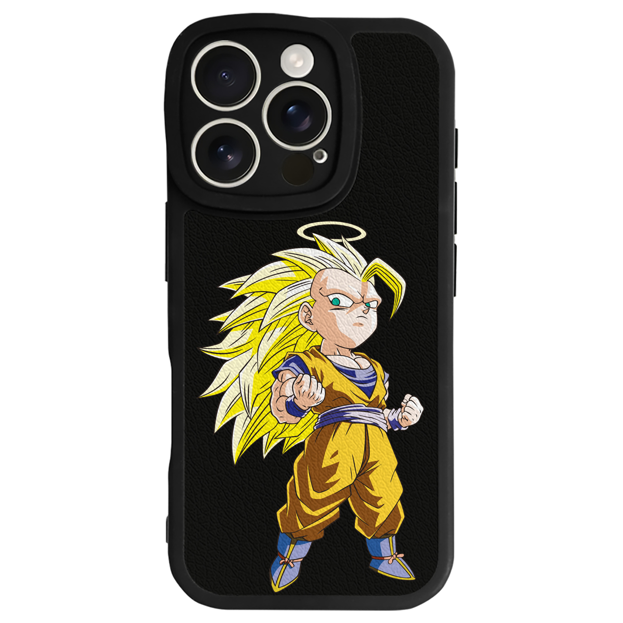 （画像用） ドラゴンボール 孫悟空（そん ごくう）Son Goku カカロット DRAGON BALL Kakarotto 【iPhone 16シリーズ対応】シリコンスマホケース（レザー調） 材質：シリコン